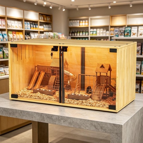 Hamster cage glass transparent - hamster,