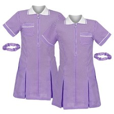 Girls Gingham School Dress