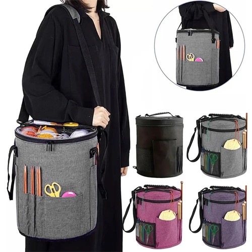 Crochet knitting bag large - crochet,