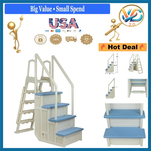 Anti slip pool steps - steps, with