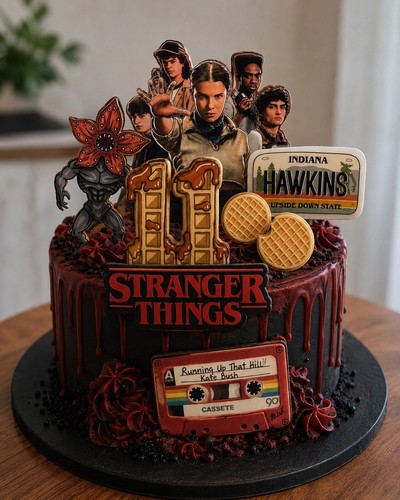 Stranger things cake topper - cake,