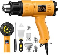 SEEKONE 2000W Professional Hot Air Gun 50℃- 600℃ Variable Temperature Control