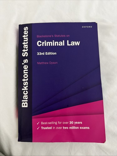 Blackstone statutes on - blackstone's,