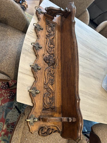 French vintage coat rack - rack, oak