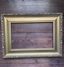 Excellent Con C19th Gilt Gesso Picture Frame Rebate 18.5x11.5 “ 