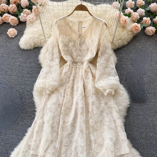 Women lace sequins - lace, midi