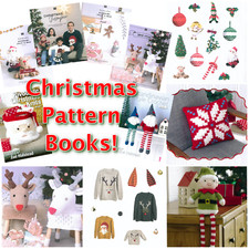 CHRISTMAS PATTERN BOOKS Jumpers Accessories Gifts Stockings Knitting Crochet