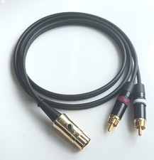 QUAD AUX INPUT CABLE 5 PIN DIN TO 2 x RCA