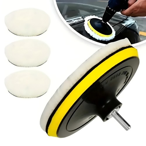 5pc car polishing - car, wheel