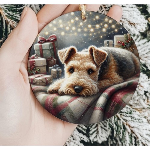 Lakeland terrier ceramic - terrier,