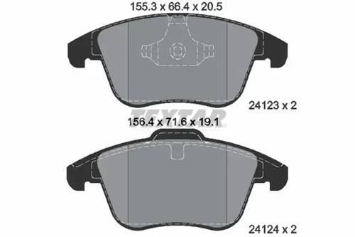 Brake pads 2412301 textar for - brake,