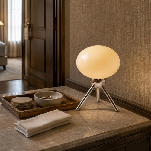 Toadstool table lamp iron base - toadstool,