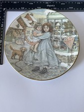 Bone China Plate "Love" (3) 8"(21cm) Royal Worcester, The NSPCC Christmas 1987