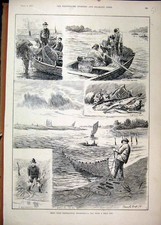Old Antique Print 1892