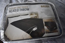 New Bauer Proffessional Luxury Soft Touch Heated Throw 120x160cm