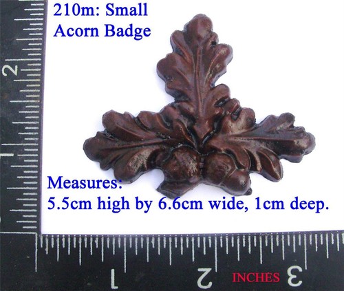 210m acorn shaped - badge, for