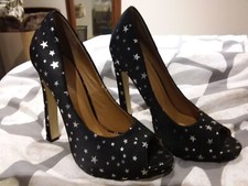 Odeon black shoes with silver