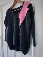Mint Velvet Alpaca blend lightning-bolt jumper size XS (fit 8-12), excellent