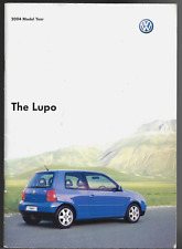 Volkswagen Lupo 2003-04 UK Market Sales Brochure E S Sport GTi 