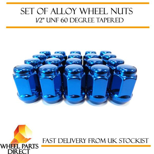 Alloy wheel nuts blue - wheel,
