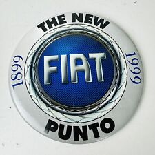 Large New Fiat Punto Collectable Car Pin Advertising Badge