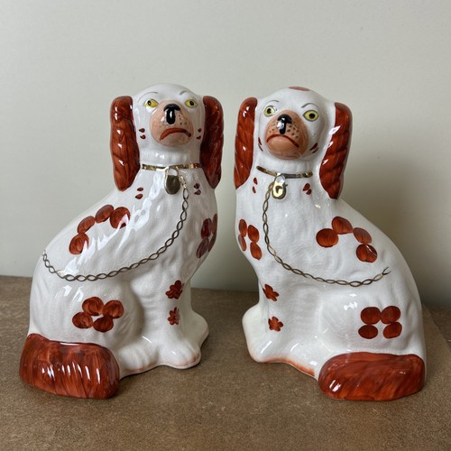 Antique pair staffordshire - pair,