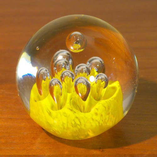 Yellow bubble glass - bubble,