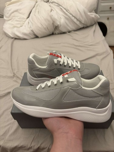 Prada men grey - men’s, grey/white/red