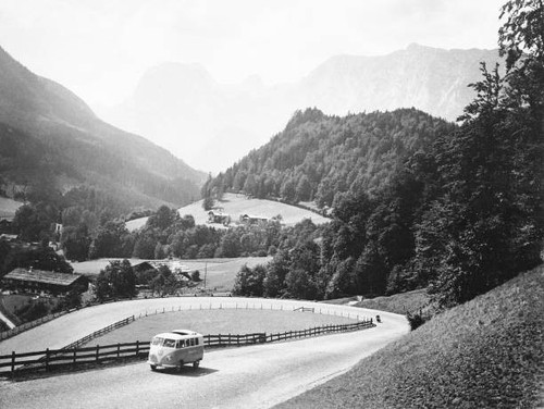 Volkswagen camper van travels - van,