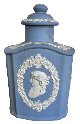 Blue white jasper wedgwood tea - blue,