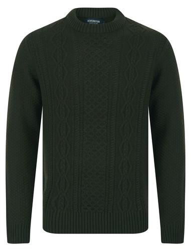 Men cable knit jumper wool - men's,