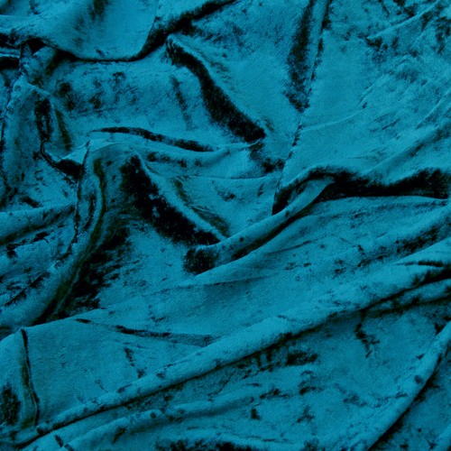 Crushed velvet fabric dress - velvet,