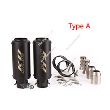 51mm Motorcycle Exhaust Pipe Left&Right Muffler Stainless Steel End Can Slip-On
