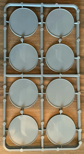 Lipped round 40mm - 40mm, bases