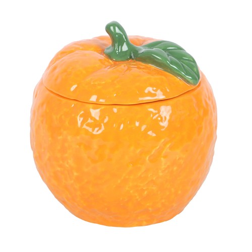 Orange shaped candle jar - shaped,
