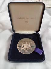 Cased Rac Nottingham Lombard Rally Nickel Silver Finishers Medal 1989 