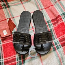 BNWT HAVAIANAS ladies angra wild flip-flops. Made in Brazil Size 37/38 - UK 4/5.