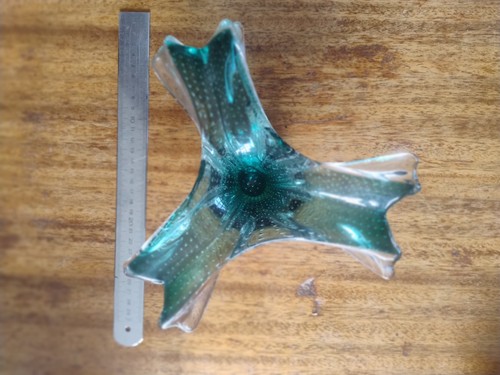 Murano ashtray vintage green - murano,