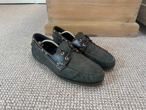Sebago docksides green - sebago, nubuck