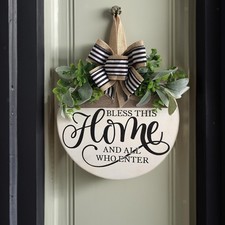 Front Door Welcome Sign Rustic