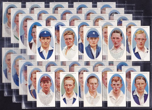 Churchman cricketers 1936 set - cricketers,