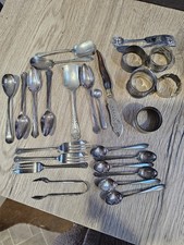 EPNS Silver Plated Vintage Spoons,forks,napkins Rings