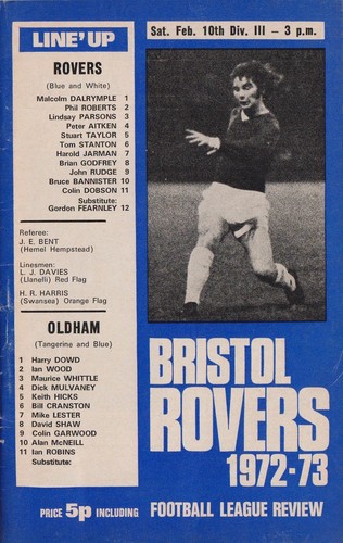 Football programme bristol - programme,