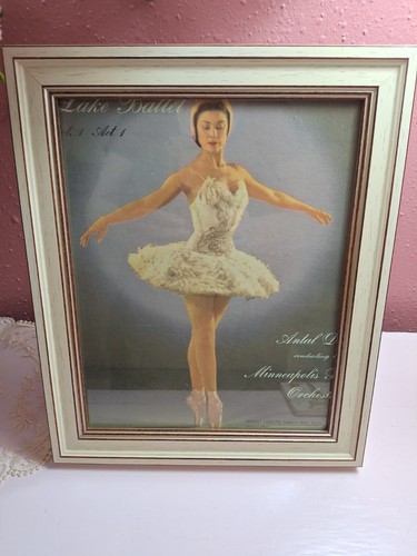 Large vintage photo frame swan - vintage,