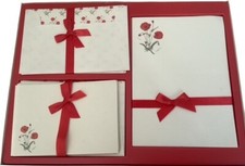 Vintage Elizabeth Sheppard Stationery Set - Poppies Note Paper Envelopes & Cards
