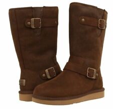 UGG® AUSTRALIA SUTTER WATER-RESISTANT LEATHER BOOTS UK 5.5 EU 38 USA 7 RRP £245