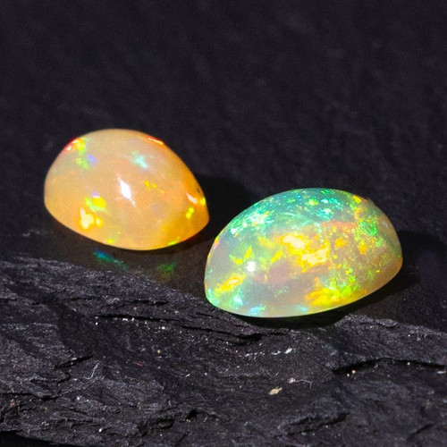 Pair multicolour opal - pair, 2