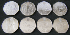2023 / 2024 Star Wars 50p Fifty Pence 8 Coin Set BU Brilliant Uncirculated