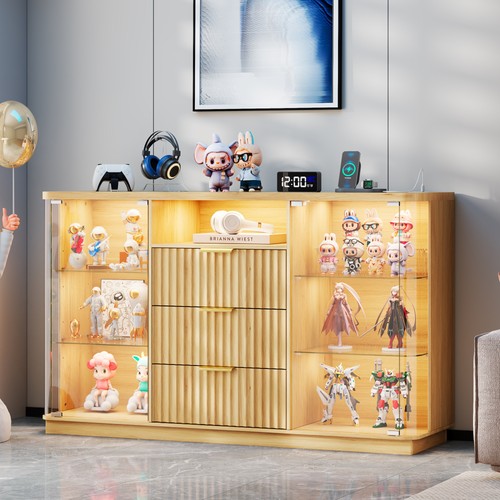 Rounded display cabinet with - rounded,