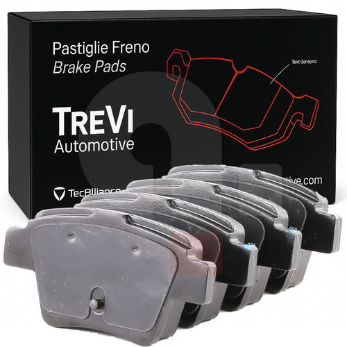 Kit brake pads rear - brake, trevi
